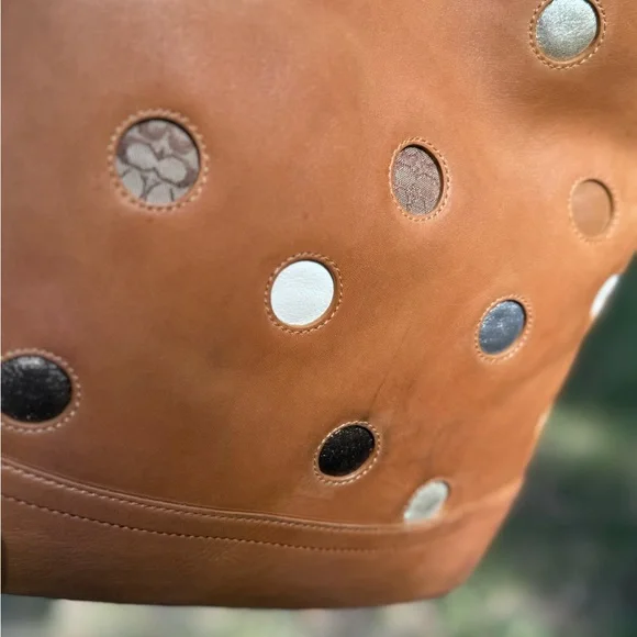 Coach Limited Edition Polkadot shoulder bag. - Picture 8 of 14